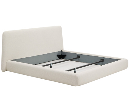 Béžová dvoulůžková postel Kave Home Martina 180 x 200 cm