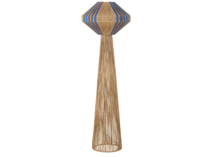 Modrá stojací lampa Abby 152 cm
