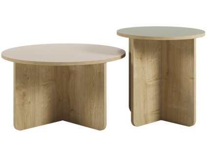 Set konferenčních stolků Hillary 50/70 cm
