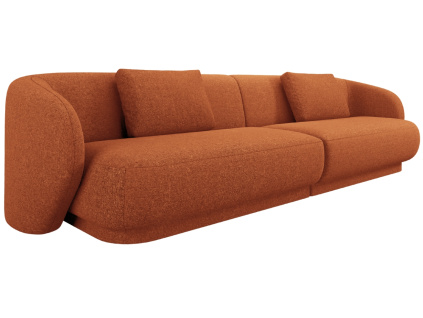 Terakotově oranžová čalouněná čtyřmístná pohovka Cosmopolitan Design Camden 304 cm