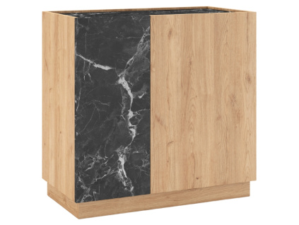 Komoda Dione 80 x 42 cm s dubovým dekorem