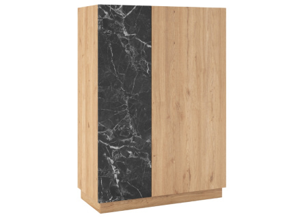 Komoda Dione 90 x 40 cm s dubovým dekorem