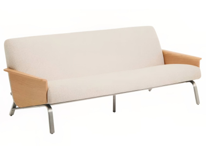 Béžová dubová pohovka Kave Home Amsen 205 cm5 sharpened