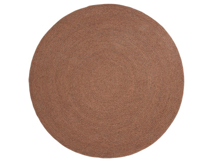 Hnědý zahradní koberec kave home Despas Ø 200 cm