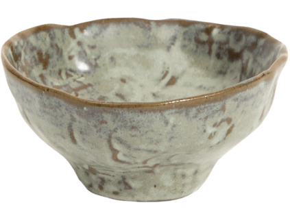 Šedá keramická  miska kave home Alenia