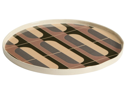 Barevný keramický talíř Kave Home Julnet 27 cm