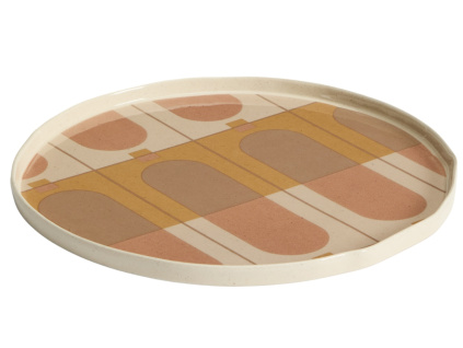 Béžový keramický talíř Julnet 27 cm