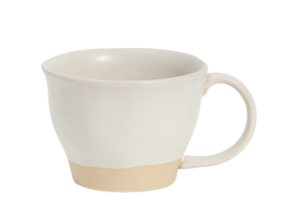 Malý béžový keramický hrnek Kave Home Azir