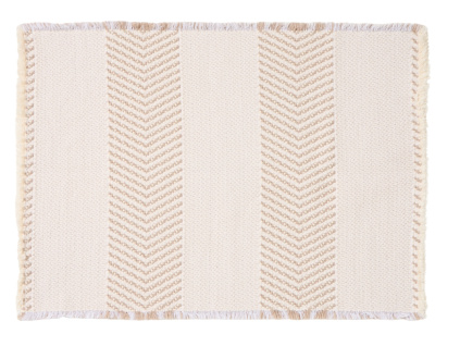 Béžová bavlněná koupelnová předložka kave home Bina 50 x 70 cm