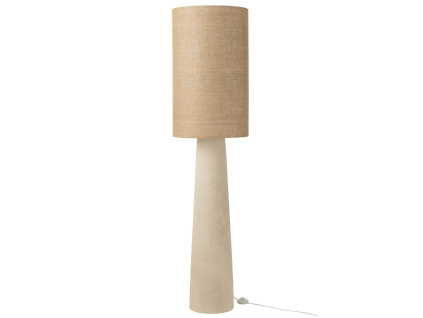 Bílá stojací lampa Ava 168,5 cm