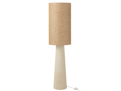 Bílá stojací lampa Ava 140 cm