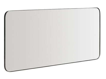 Černé kovové závěsné zrcadlo Kave Home Marco 80 x 180 cm