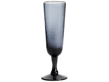 Modrá sklenice na sekt Kave home Sileia