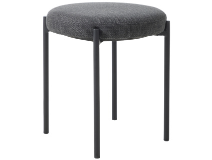 Tmavě šedá čalouněná stolička Unique Furniture Pelican 48 cm