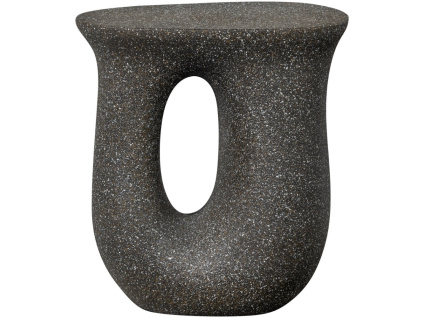 Černý odkládací stolek Moson 46 cm