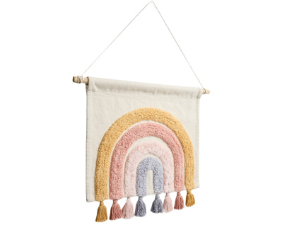 Bavlněná nástěnná dekorace kave home Tadea 52 x 60 cm