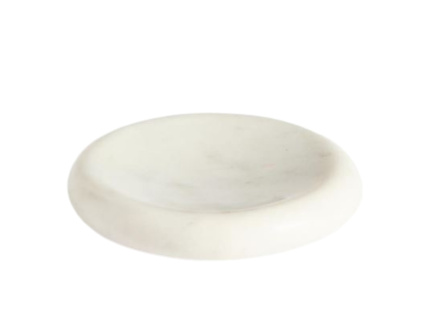 Bílý mramorový podnos kave home Obena Ø 15 cm