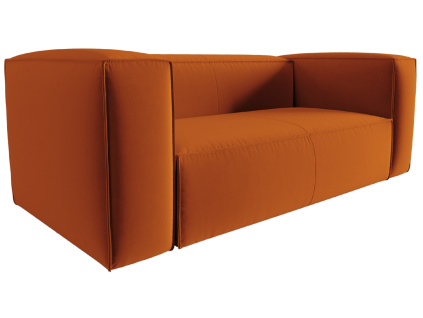 Terakotově oranžová sametová dvoumístná pohovka Cosmopolitan Design Mackay 150 cm