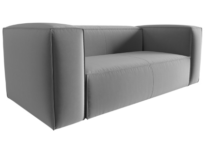 Šedá sametová dvoumístná pohovka Cosmopolitan Design Mackay 150 cm