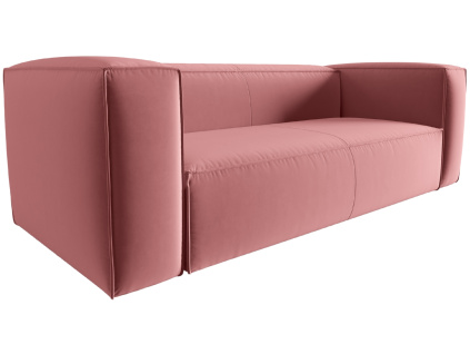 Růžová sametová trojmístná pohovka Cosmopolitan Design Mackay 200 cm