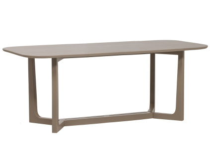 Šedobéžový dřevěný jídelní stůl Ferion 180 x 90 cm