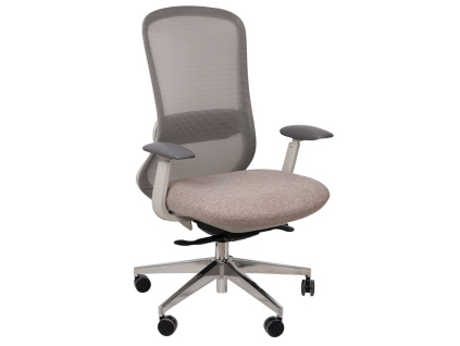 Šedohnědá čalouněná kancelářská židle Somcasa Emory