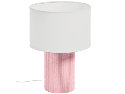 Růžová stolní lampa kave home Bianella 29 cm