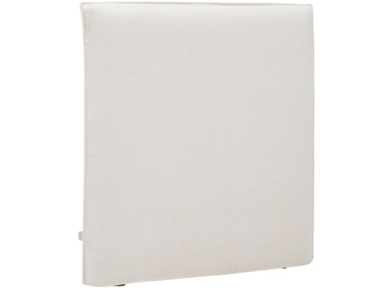 Bílé čalouněné čelo k posteli Kave Home Jaira 90 cm