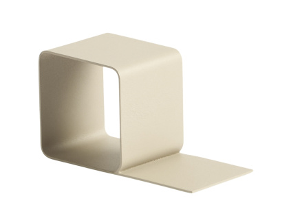 Béžová kovová zarážka na knihy Kave Home Mistra 10 cm