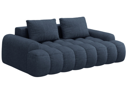 Tmavě modrá čalouněná trojmístná pohovka Cosmopolitan Design Linz 200 cm
