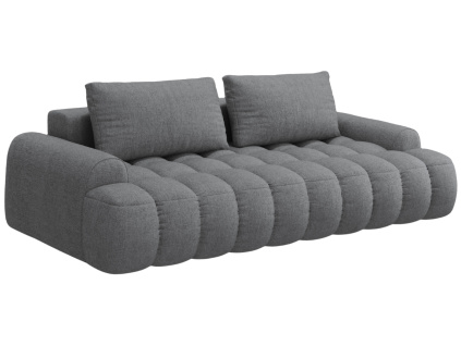 Šedá čalouněná rozkládací pohovka Cosmopolitan Design Linz 250 cm