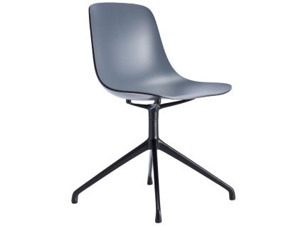 Šedo-černá konferenční židle Pure Loop s černou podnoží