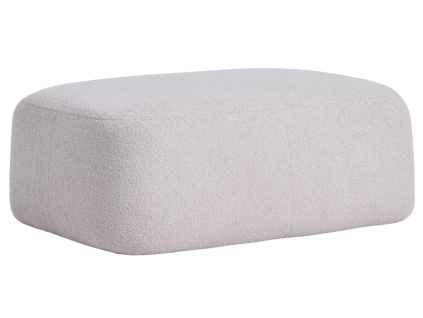 Šedá bouclé podnožka Kave Home Martina 123 x 85 cm