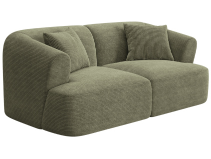 Zelená manšestrová dvoumístná pohovka Cosmopolitan Design Campi 180 cm