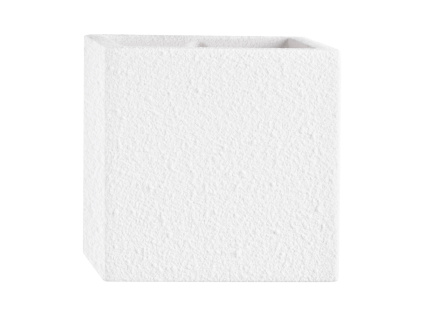 Bílé sádrové nástěnné světlo Nova Luce Sensia 11,5 x 11,5 cm