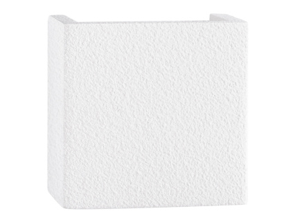 Bílé sádrové nástěnné světlo Nova Luce Sensia 12,5 x 12,5 cm