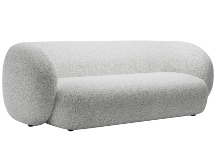 Světle šedá čalouněná trojmístná pohovka MICADONI Kate 213 cm