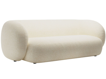 Světle béžová čalouněná trojmístná pohovka MICADONI Kate 213 cm