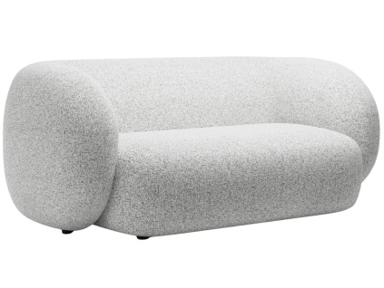 Světle šedá čalouněná dvoumístná pohovka MICADONI Kate 183 cm