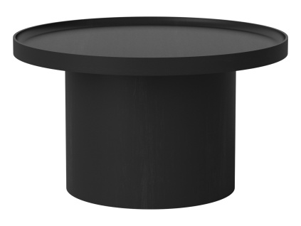 Černý dubový konferenční stolek Plateau 74 cm