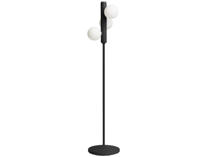 Černá kovová stojací lampa Kaktee 137 cm