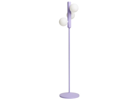Fialová kovová stojací lampa Kaktee 137 cm