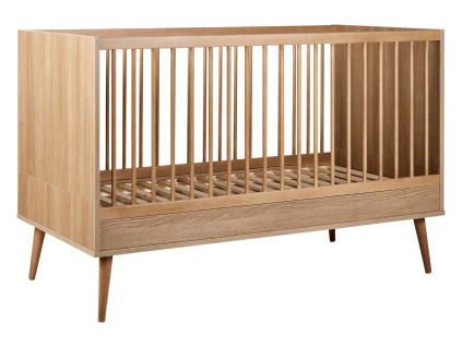 Dětská rostoucí postýlka Quax Flow 70 x 140 cm s dřevěným dekorem