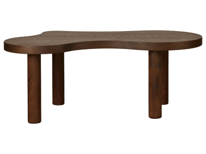 Hnědý dřevěný konferenční stolek Quax Organic 130 x 70 cm