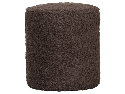Hnědý čalouněný taburet Quax Organic 35 cm