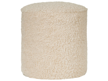 Béžový čalouněný taburet Quax Organic 35 cm