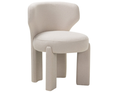 Krémové bílá jídelní židle Selen