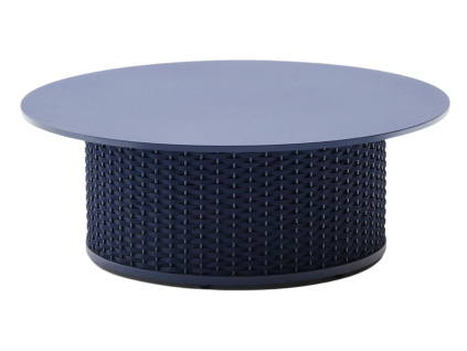 Modrý zahradní konferenční stolek Kave Home Sedalis 99 cm