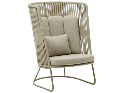 Zelené kovové zahradní křeslo Kave Home Saconca II.