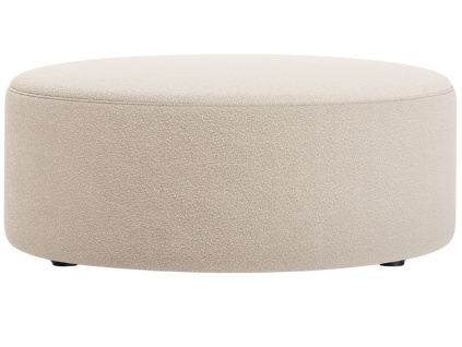 Béžový bouclé taburet Micadoni Dia 90 cm